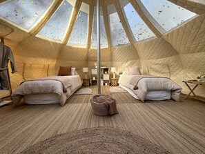 Room - Enchanted Bell Tent Hideaway with Hot Tub and Fire Pit near Lochiel, New Zealand (Lochiel)