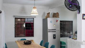 Cabin, 4 Bedrooms, Smoking, Balcony | Dining room