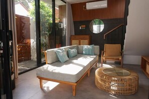 Vila, 2 quartos, piscina particular | Área de estar