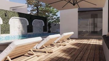 Seasonal outdoor pool
