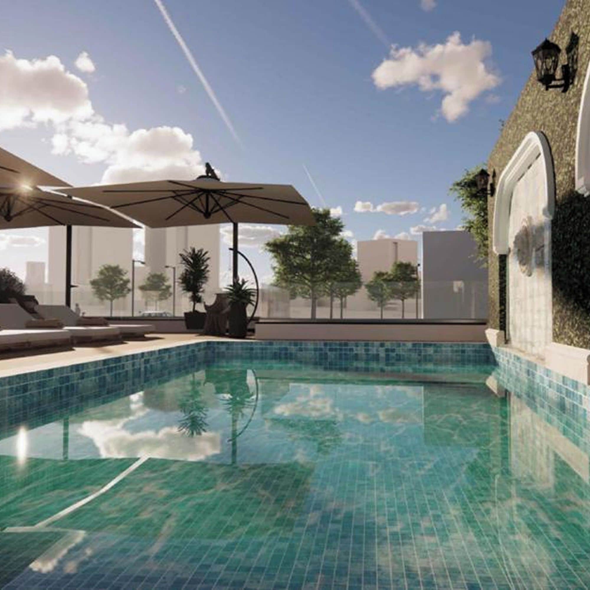 Seasonal outdoor pool
