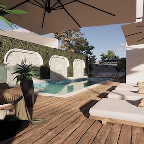 Seasonal outdoor pool