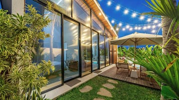 Villa ejecutiva, 3 habitaciones, alberca privada | Terraza o patio