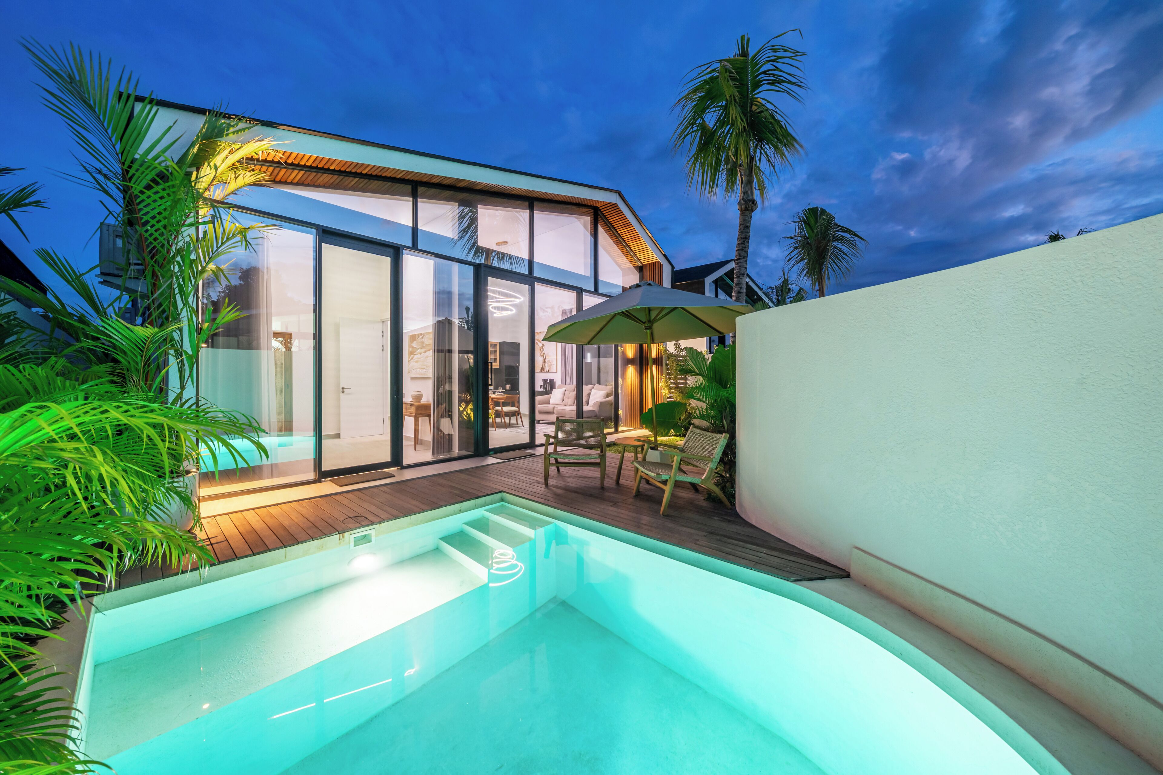 Villa Royal, 2 habitaciones, patio, vista a la alberca | Vista desde la habitación