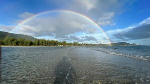 Private beach