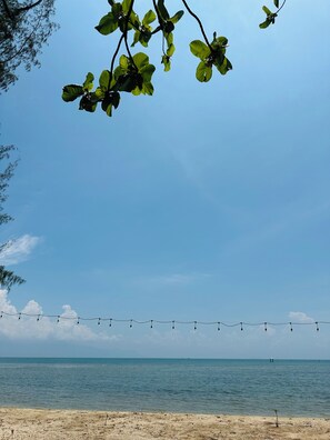 Private beach