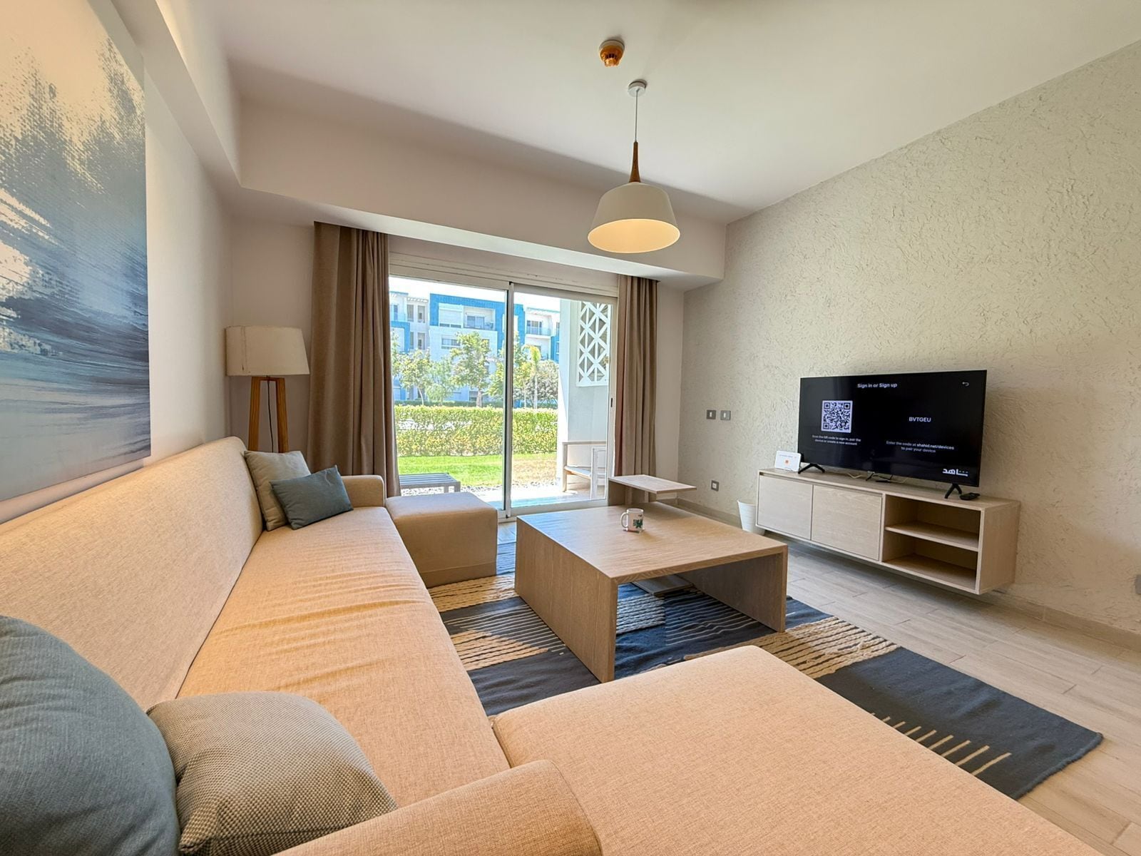 Chalet, 2 Bedrooms, Sea View | Living area
