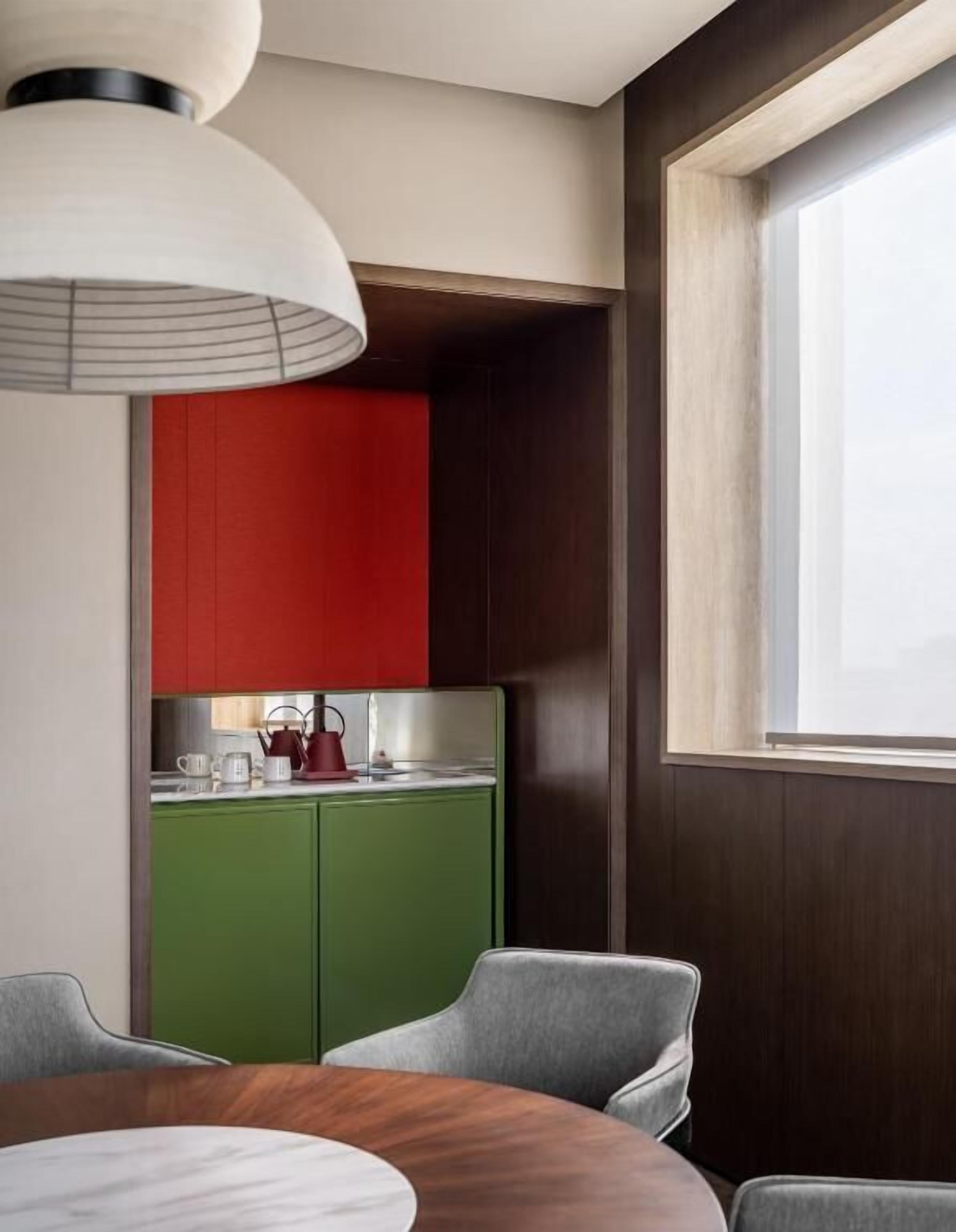 Deluxe suite, uitzicht op de stad | Dineren