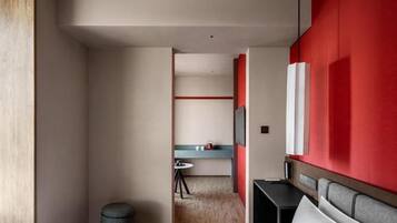 Deluxe Double Room, City View | Free minibar, blackout drapes, soundproofing, iron/ironing board