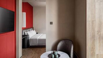 Deluxe Double Room, City View | Free minibar, blackout curtains, soundproofing, iron/ironing board