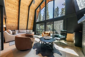 Smart TV, fireplace, computer monitors - Mountain Modern by Tahoe Getaways - Remodeled 3BR w/ Bonus Room & Lake Views! (Tahoe City)