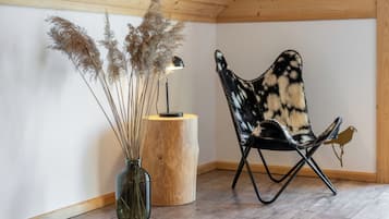 Chalet, Bergblick | Wohnbereich