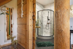 Chalet, Bergblick | Badezimmer