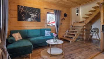 Alpehytte, fjellutsikt | Oppholdsområde