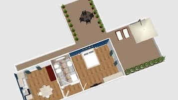 Comfort Apartment, Terrace | Floor plan