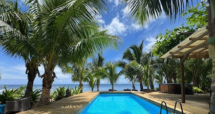 Beachfront 4BR Home With Pool in Moorea