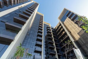 Deluxe Apartment, Balcony, City View | Exterior - Samaya Holiday Homes - Neva Residences  (Dubai)