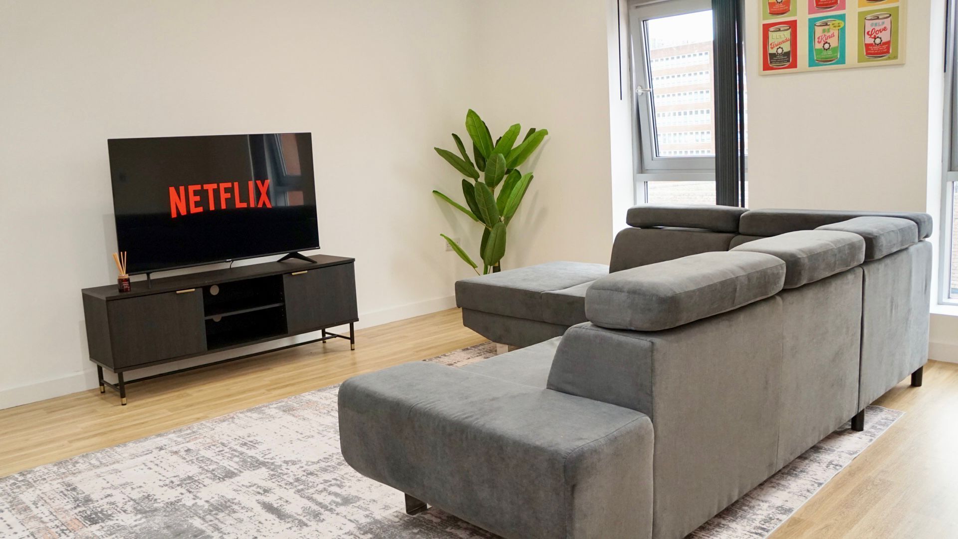Apartment, City View | Living area