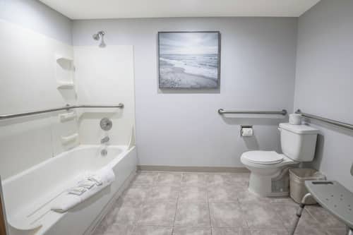 Room, 2 Queen Beds, Accessible, Non Smoking | Bathroom