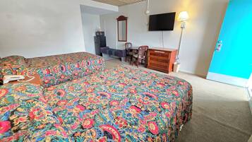 Room, 2 Double Beds | Free WiFi, bed sheets