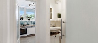 Appartement 'Wohnen Auf Zeit - 3P' met Balkon en Wi-Fi