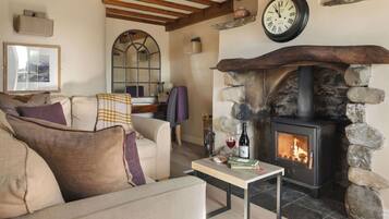 TV, fireplace, offices