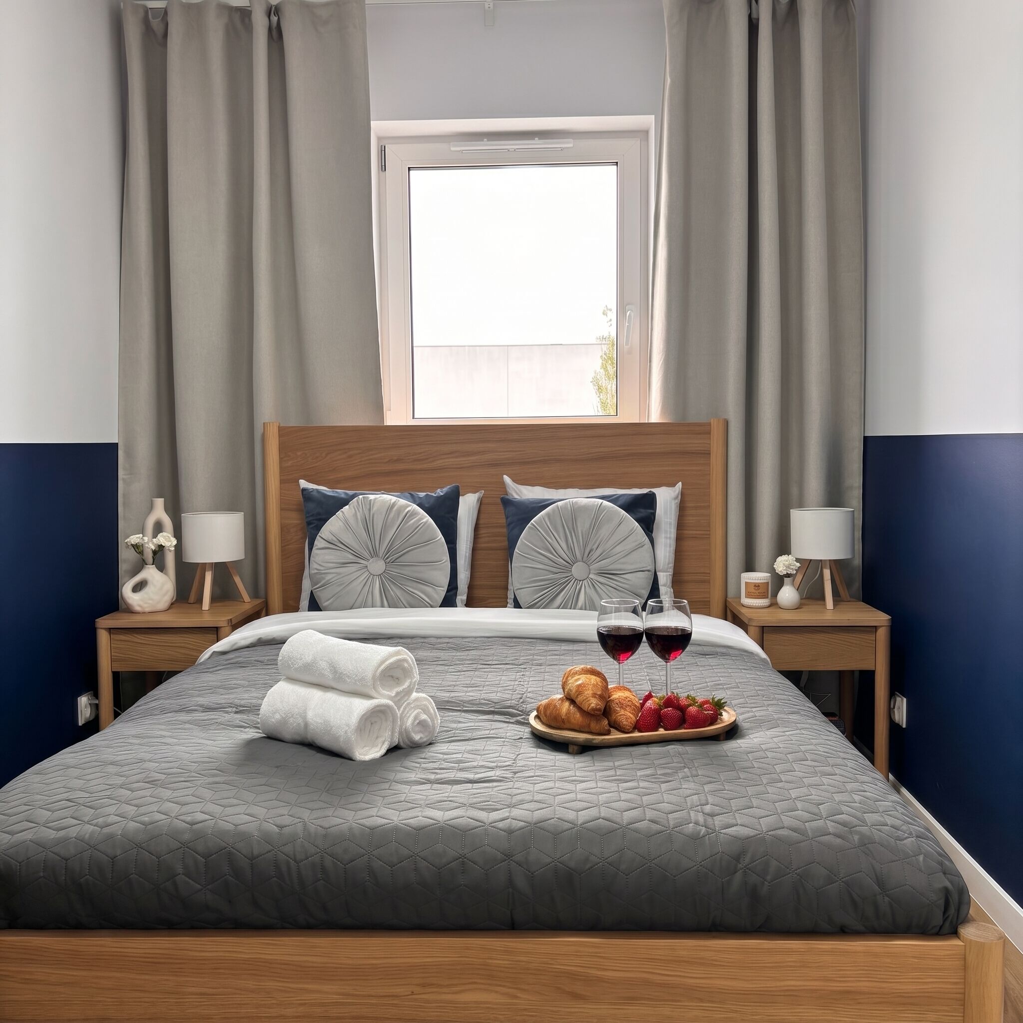 Comfort Apartment, Balcony, Courtyard View | Hypo-allergenic bedding, blackout drapes, iron/ironing board