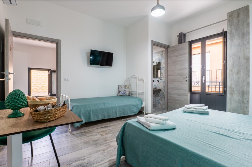 Habitación 'Perla Marina - Cattedrale Di Sale' Con Balcón, Wi-fi, Aire Acondicionado Y Cocina Compartida - Siculiana