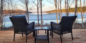 Terrace/patio - Lakeview Property on Indian Lake NB Canada (Sheffield)