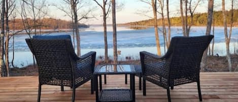 Stuga - 1 sovrum - balkong - sjöutsikt | Terrass/Patio
