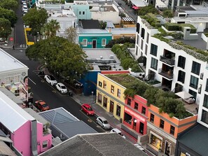A multi-story building with a rooftop garden, a yoga studio, and a chiropractic clinic. - Corner Suite The Valour in De Waterkant (Cape Town)