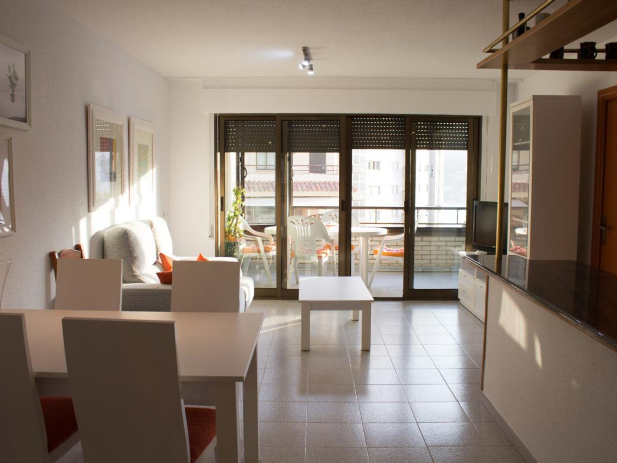 Apartment, 2 Schlafzimmer, Terrasse, Meerblick | Wohnzimmer