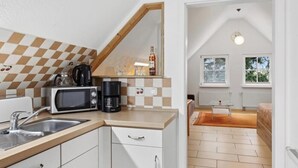 Private kitchen - Pure relaxation: Cozy vacation apartment for rent on the island of Rügen (Lancken-Granitz)