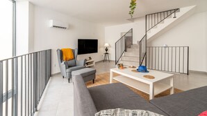 Living area - Holiday Home “Vias” with Private Terrace, Wi-Fi and Air Conditioning (Vias)