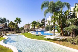 Indoor pool, a heated pool - Luxurious Penthouse - View, Roof Terrace, 3BR/2BA (Benahavís)