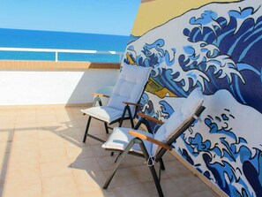 Apartment, 2 Schlafzimmer, Balkon, Meerblick | Balkon