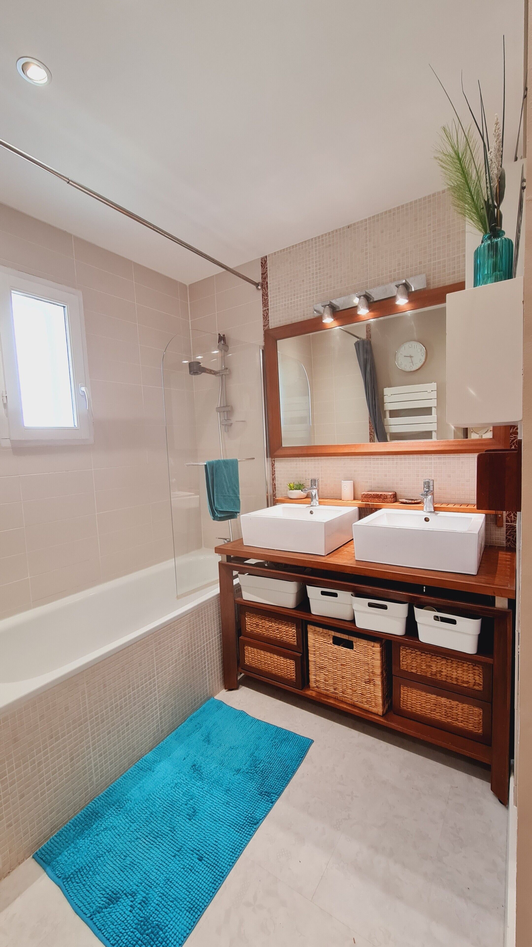 Een douche, een haardroger