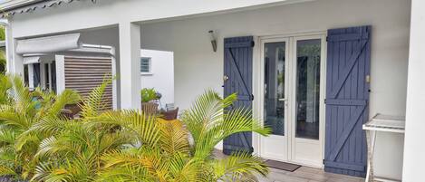 Familienbungalow, Balkon | AuĂendetails