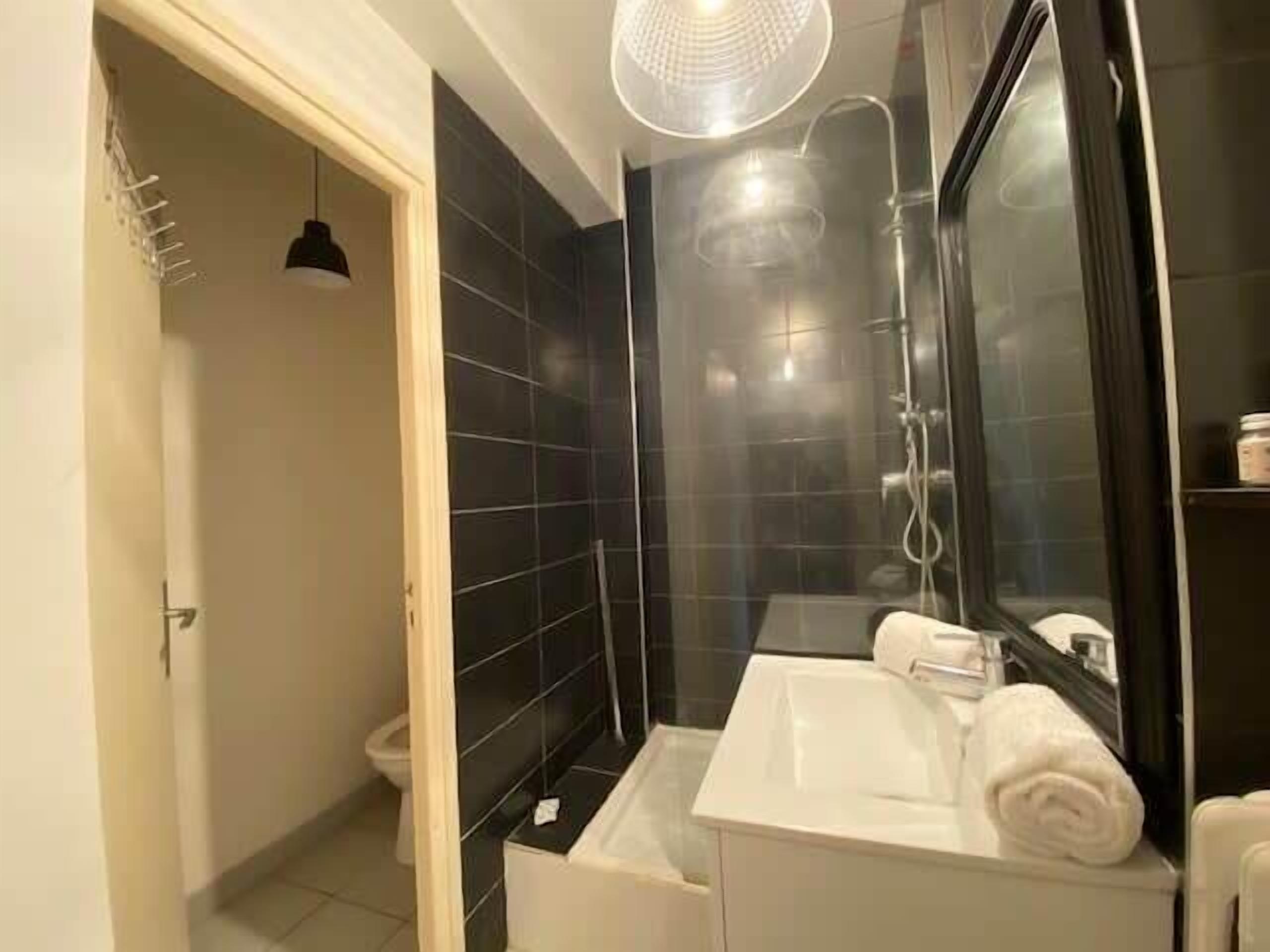 Shower, hair dryer