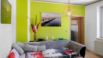 Televisie en een open haard
