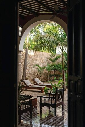 Terrace/patio - Casona 59 Vintage Mansion in Santiago (Mérida)