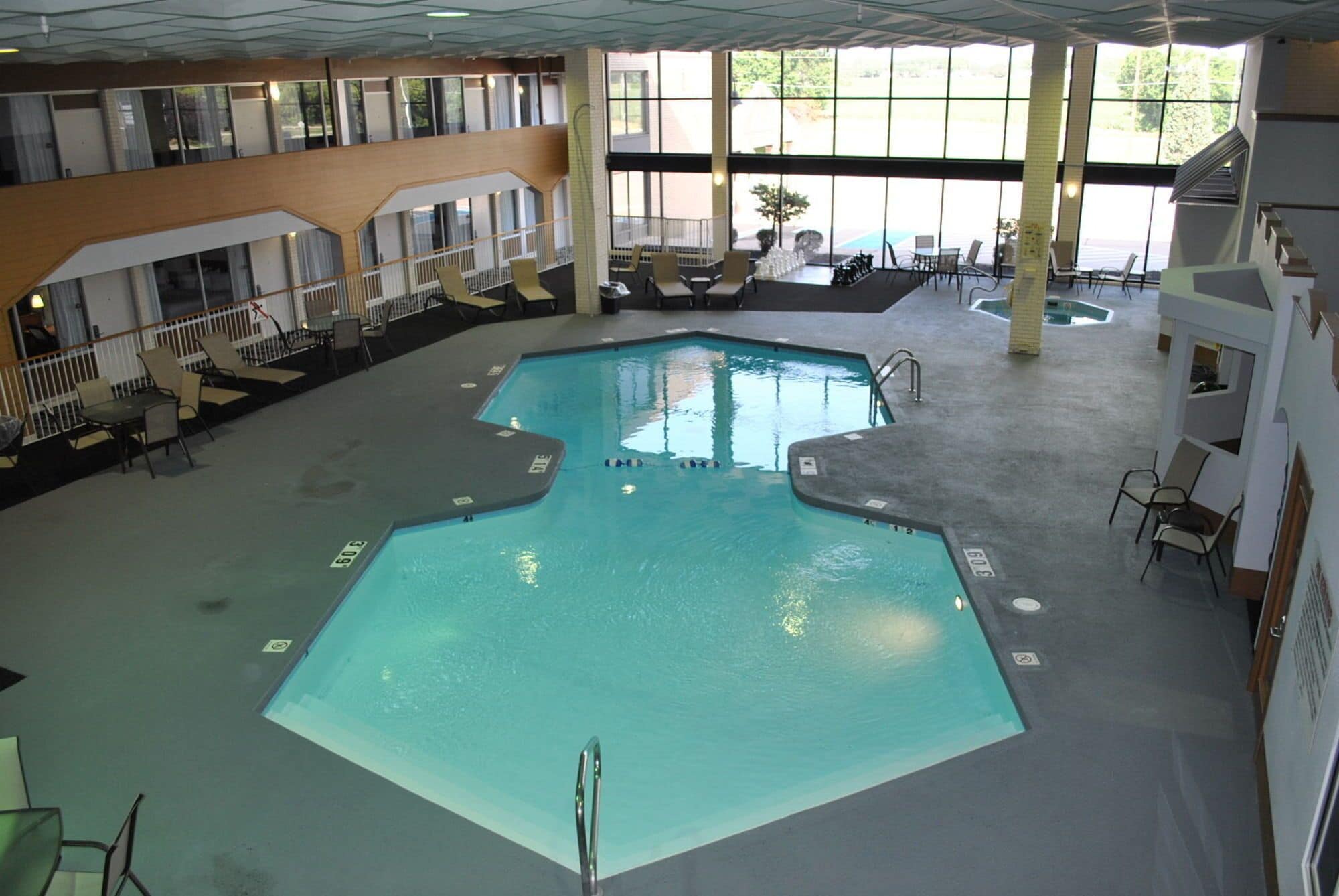 Indoor pool, outdoor pool