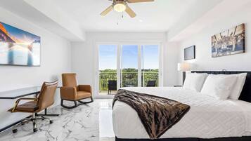 Desk, iron/ironing board, travel crib, WiFi