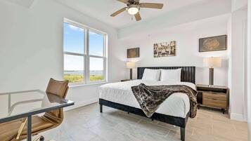 Desk, iron/ironing board, travel crib, WiFi