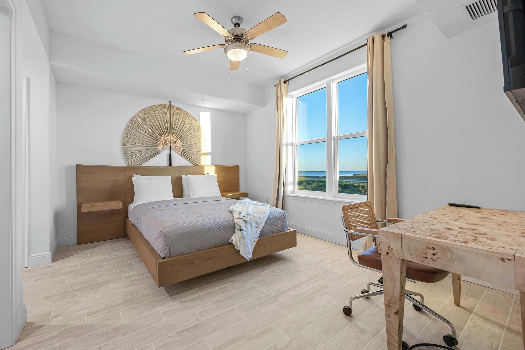 Desk, iron/ironing board, travel crib, WiFi