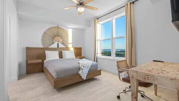 Desk, iron/ironing board, travel crib, WiFi