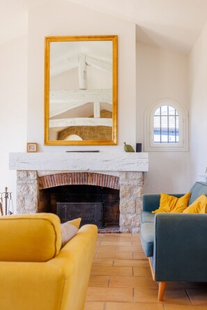 Fireplace - Mas du Soleil  | 25m Pool & Sea View (Tourrettes-sur-Loup)