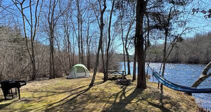 Luxury Yurt Campsite on the Tranquil Wood River.