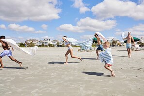 Vlak bij het strand
