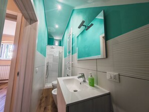 Ducha, secador de pelo, bidet, toallas